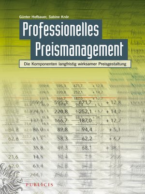 cover image of Professionelles Preismanagement